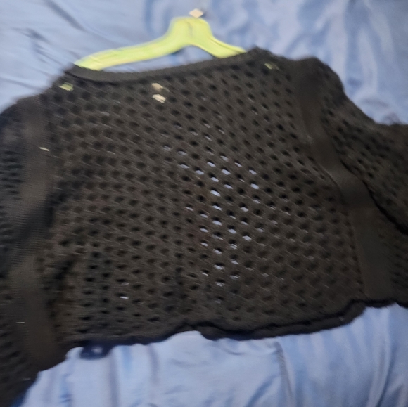 OPEN NIT SWEATER CONVERSE CROP - Picture 8 of 8